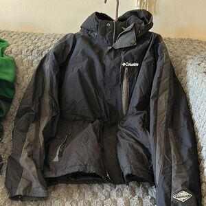 Columbia Black Hooded Jacket